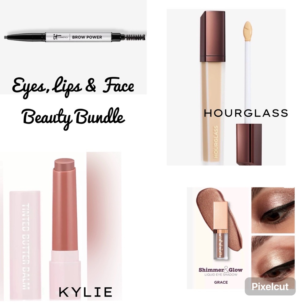 EYES, LIPS & FACE Beauty Bundle-IT, KYLIE, STILA & HOURGLASS-Bundle and Save!